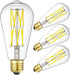 Leools Dimmable Edison LED Bulb, 10W Equivalent to 100W, Antique Style ST64, 4000K Neutral White, 1200LM, 4 Pack
