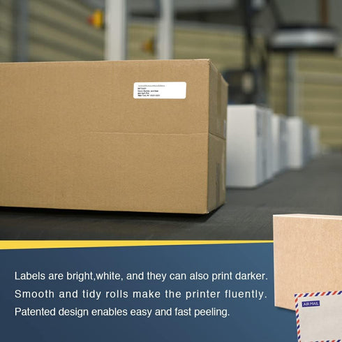 BETCKEY Compatible Multipurpose Labels, Replacement for Brother DK-1204 (2/3" x 2-1/8") for Brother QL Printers