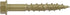 Power Pro Premium One Multi-Material Hex Washer Head Screws, Epoxy Coated Steel, Fasten in Wood, Metal, Concrete, Drywall and Plastic, Bronze, ¼ x 1-¾ inches, Box of 56 Screws by Hillman