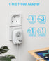 VINTAR South Africa Power Adapter, Type M Plug Adapter with 1 USB C, 3 USB Ports, 6 in 1 Travel Plug