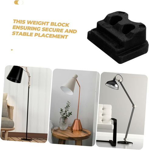 4pcs Counterweight ABOOFAN Base for Table and Floor Lamps Light Fixture Stabilizer Secure and Practical Chassis