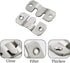 Luomorgo 10 Pack Z-Clips Flush Mount Bracket Heavy Duty Picture Hangers for Hanging Large Picture Displays