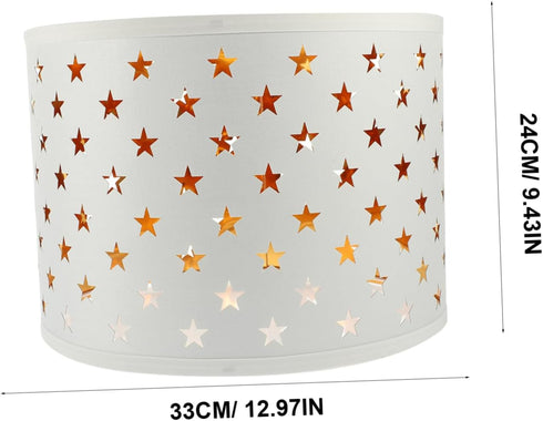Lurrose Lamp Shade for Floor and Table Lamps Soft Fabric Cover Easy to Install Decorative Lighting for Bedroom Study