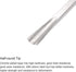 uxcell Wood Chisels Carving Knife, 10mm Chrome Plated 45# Carbon Steel Straight Half-round Tip, 165mm (6.5-Inch)