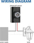 SSGP 2-Pack Photocell Light Sensor for Outdoor Use - Black Dusk to Dawn Control Switch