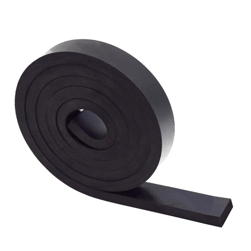 3/8 Inch Thick Neoprene Rubber Strips and Solid Rubber Rolls for DIY Gasket, Weather Stripping, Flooring (1 Inch Wide,