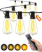 Outdoor Patio String Lights: 100Ft 30M Outside Waterproof Light - Remote Dimmable