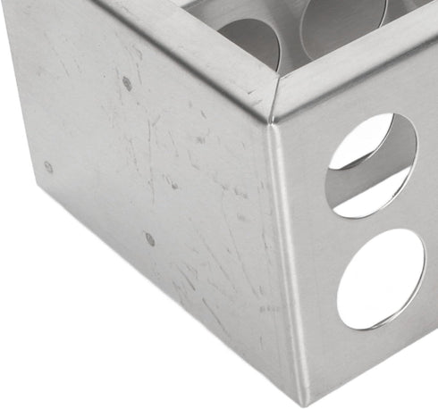 Test Tube Rack, 12 Holes Metal Holder for Test Tubes, Solid 304 Stainless Steel, 3 Tiers, 6.3 x 3.3 x 2.4in