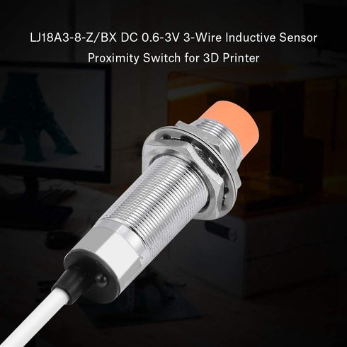 Inductive Proximity Switch, LJ18A3-8-Z/BX DC 6-36V 3-Wire Inductive Proximity Sensor Switch, Inductive Sensor Detection Switch for 3D Printer