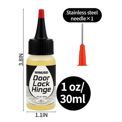 1 oz Door Hinge Lubricant Needle Oiler | Lock Lube for Keyhole | Chain Lube Anti Seize Squeaky Door Hinge Oil