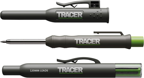 Tracer Deep Pencil Marker - Replacement Lead (6 Pack) - All In One Marking Kit for Construction