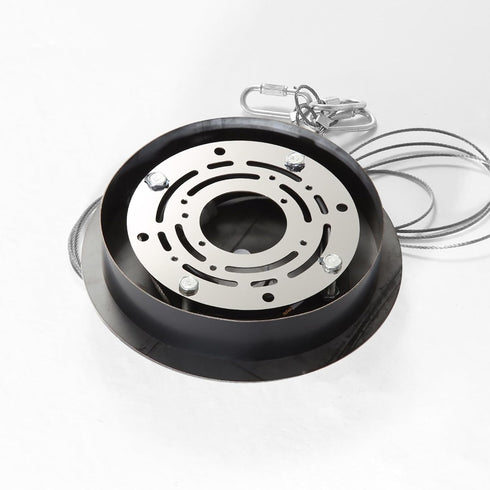 Sturdy Black Ceiling Adapter for RS Lighting Chandelier - Perfect for Sloped Roof Installations