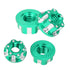 VGEBY 4pcs RC Hex Nuts, M4 Aluminum Alloy Wheel Hex Nuts for D3 D4 1/10 RC Car, Green
