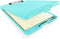 Super Z Outlet Slim Plastic Nursing RN Style Clipboard, Open Foldable Storage, Classroom Size (9.5" x 13.5")