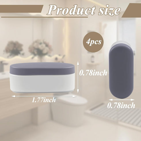 4 Pack Universal Toilet Seat Bumpers, Suitable for Bidet Kits, Toilet Seat Spacers, Compatible with Most Toilet Models