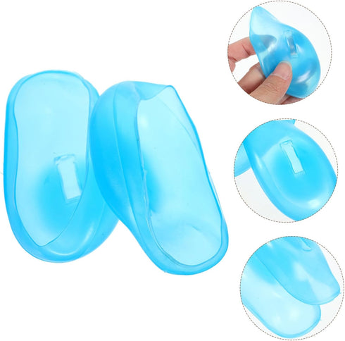 3pairs IMIKEYA Professional Silicone Ear Covers for Hair Dye Soft and Ear Tool for Hair Salon Use Sky Earmuffs