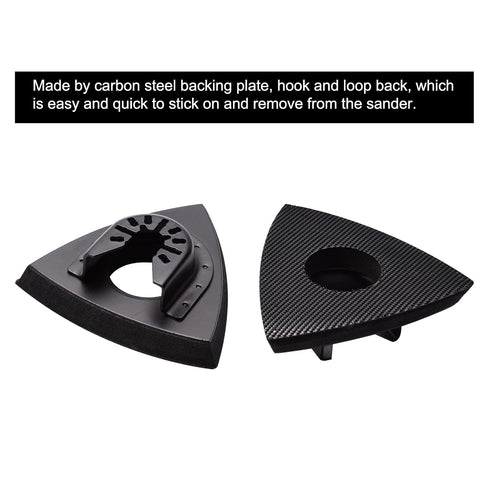 136Pcs Oscillating Tool Sanding Pad Kit, 6Pcs Triangle Sanding Pads and 130Pcs Multitool Sandpaper