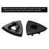 136Pcs Oscillating Tool Sanding Pad Kit, 6Pcs Triangle Sanding Pads and 130Pcs Multitool Sandpaper