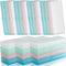 Fainne 36 Pieces Frosted Plastic Pencil Box, Bulk Plastic Pencil Case with Lid and Snap Closure for Office Supplies