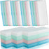 Fainne 36 Pieces Frosted Plastic Pencil Box, Bulk Plastic Pencil Case with Lid and Snap Closure for Office Supplies