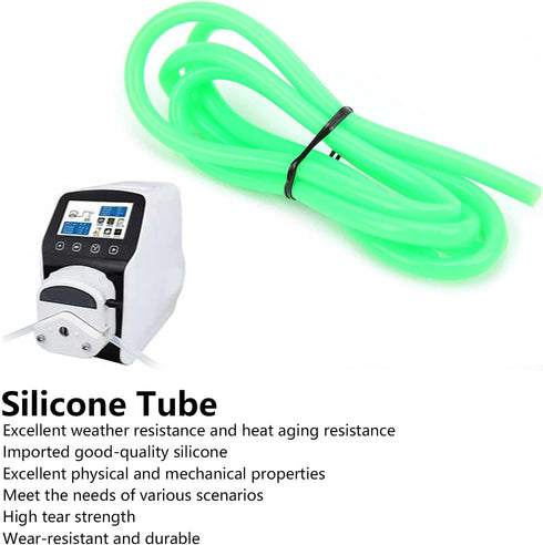 Silicone Peristaltic Pump Tube, External Extension Hose Pipe for Hydraulic Equipment (3mm*5mm)