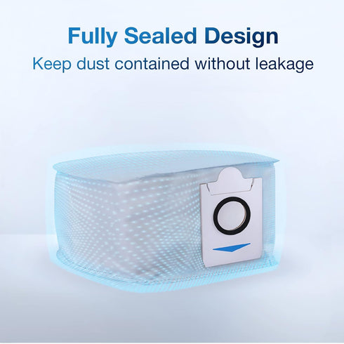 ECOVACS Dustbag 3 Pcs for DEEBOT T30S / T30S COMBO / X2 OMNI/ X2 COMBO / X2 OMNI COMPLETE Robot Vacuum and Mop Combo, White