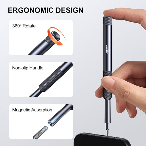 25-IN-1 Set, PS5, JOREST Precision Screwdriver Mini Repair Tool Kit with Torx for Macbook, Computer, Laptop, iPhone