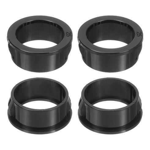 uxcell 18 Pcs Cable Snap Bushing Grommet, 1" Mounting Dia Black Round