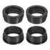 uxcell 18 Pcs Cable Snap Bushing Grommet, 1" Mounting Dia Black Round