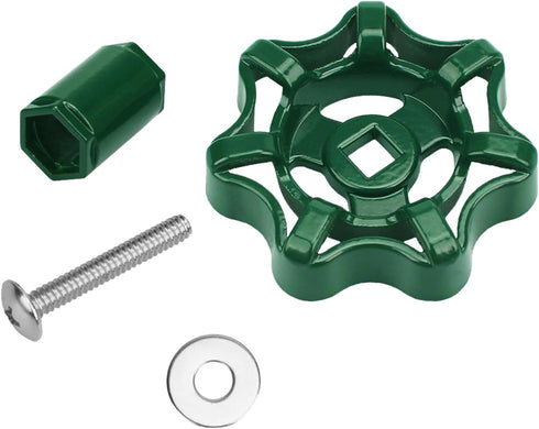 10006, 10006 (0.26'' Outdoor Faucet Water Spigot Handle, Hose Bib Round Wheel Handle Replacement Compatible with Danco