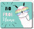 Mouse Pad No Prob Llama with Glasses, Motivational Quote Personalized Design Non-Slip Rubber Mousepad