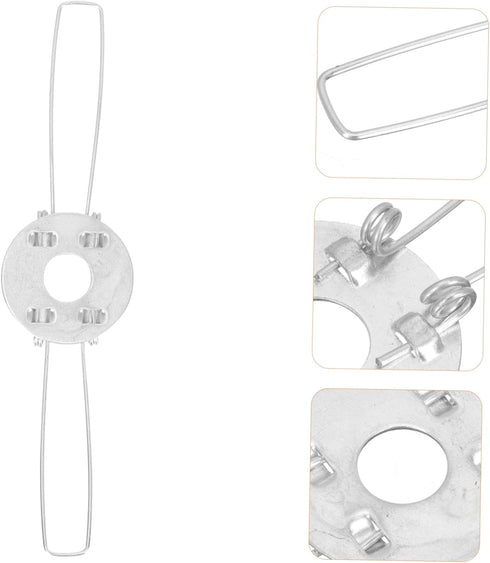 20-Pack 2-Fork 4.72X4.72X1.18In Lampshade Spring Clips Lamp Cover Support Buckles for Ceiling Lights Chandeliers Table