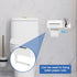 Hevtsde Toilet Paper Holder with Shelf - Carbon Steel Wipes Dispenser for Bathroom, Easy Cleaning No Drilling Wall