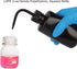 stonylab LDPE Chemical Wash Bottle, 500 ml (16 oz) 2-Pack Black Plastic Squeeze Lab Rinse Bottle with Scale Labels