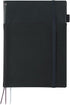 KOKUYO Systemic Synthetic Leather Cover Notebook, Twin Ring Edge, Semi-B5, 40 Sheets, 35 Lines, Black, Japan Import
