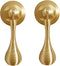 SANCHAKOU Gold Dresser Knobs 2 Pack Bedside Table Cabinet Door Pendant Copper Handle