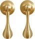 SANCHAKOU Gold Dresser Knobs 2 Pack Bedside Table Cabinet Door Pendant Copper Handle