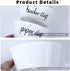 ONTUBE Ceramic Paper Clip Holder and Binder Clip Holder Set (White)