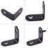 12pcs Black L Bracket Stainless Steel Corner Braces 30 x 30mm Heavy Duty Right Angle Brackets with 30pcs Screws for