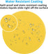 Dapesuom Round Mouse Pad, 8.7 x 8.7 Inch Premium-Textured Washable Non-Slip Rubber Base Cute Small Mouse Mat (Yellow)