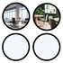MSHHDK 4 Pcs Office Cubicle Mirrors Adjustable Monitor Mirror 360 Swivel Stick-On See-Behind