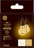 GE Lighting Vintage Style LED Light Bulbs, 60 Watt Equivalent, Amber Glass, Warm Candle Light, A15, 2 Pack
