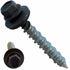 Metal Roofing Screws - #10 x 1.5” – Self Tapping Hex Head with EPDM Rubber Washer for Metal to Wood, Brown (100)