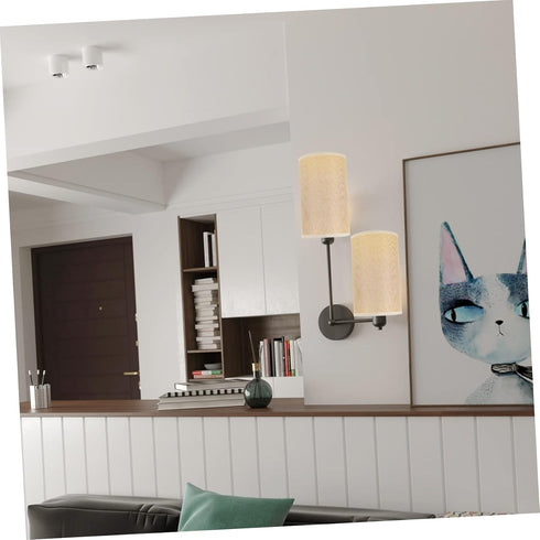 DOITOOL Chic Small Drum Lampshade Cover for Nightstand Lighting
