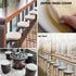 JIQHOHX 45 45 2.5CM) PU Leather Round Chair Cushion, Waterproof PU Leather Seat Cushion, Soft Memory Foam Round