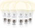 JackonLux Dusk to Dawn Light Bulbs, Outdoor LED with Sensor, Soft White, 6 Pack