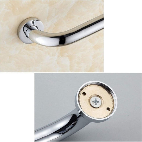 ALDEPO 30cm) Grab Bars Polished Chrome Brass for Bathroom, Wall Mounting Safety Rails for Bathtub, Balance and Fall