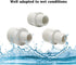 10PCS 1/2" to 3/4" PVC Pipe Fittings, G1/2 X G3/4 Male to Male Thread Coupling Hex Straight Adapter Connector