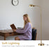 Adjustable Floor Reading Lamp Standing Lamps with Remote Control Gooseneck and Rotatable Shade, Modern for Living Room