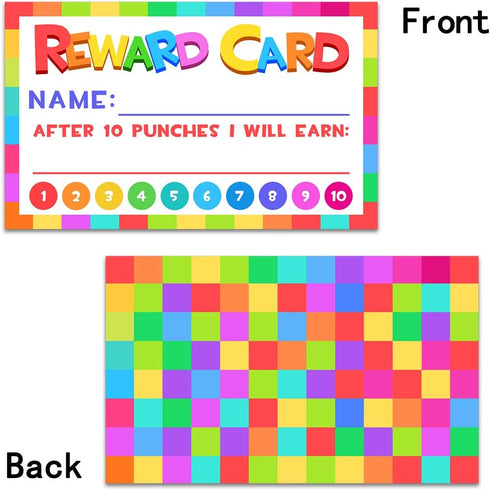 Punch Cards for Classroom, 208 Pack Kids Behavior Reward & Loyalty Cards, Best Behavior Chart